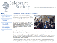 Tablet Screenshot of celebrantsociety.org.uk